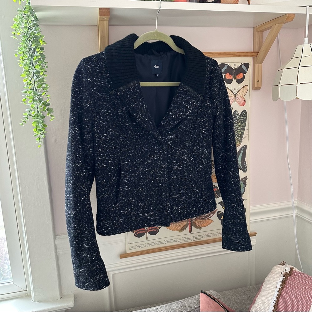 GAP wool blend moto jacket - Picture 5 of 8